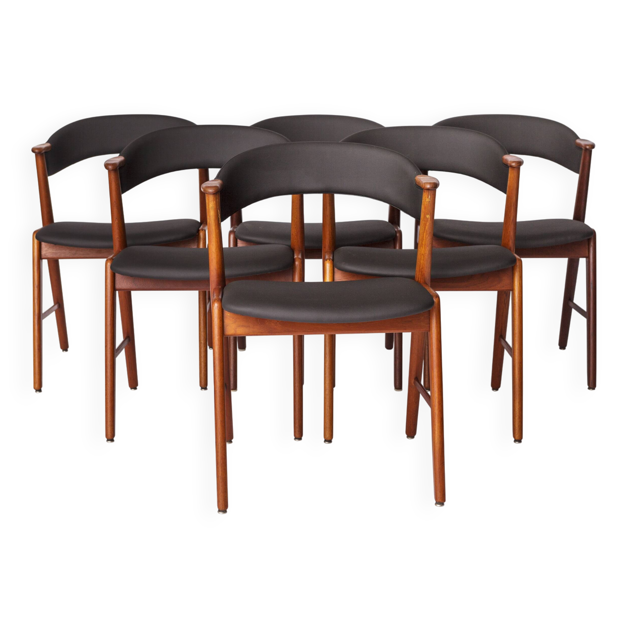 Set of 6 Danish Teak Dining Chairs by Korup Stolefabrik – 1960s Mid-Century