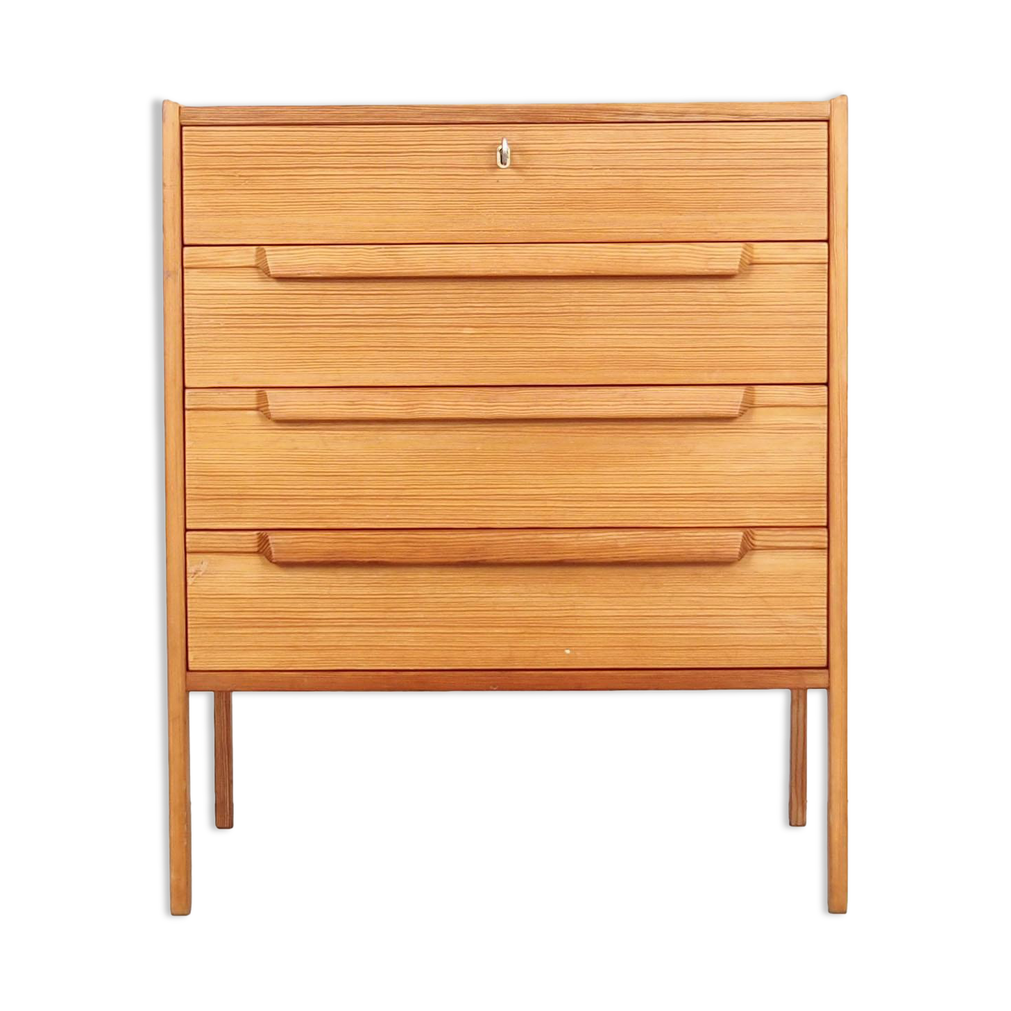Pine chest of drawers, Swedish design, 70s, made in Sweden