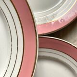 Dessert service plates and dish in Luneville porcelain