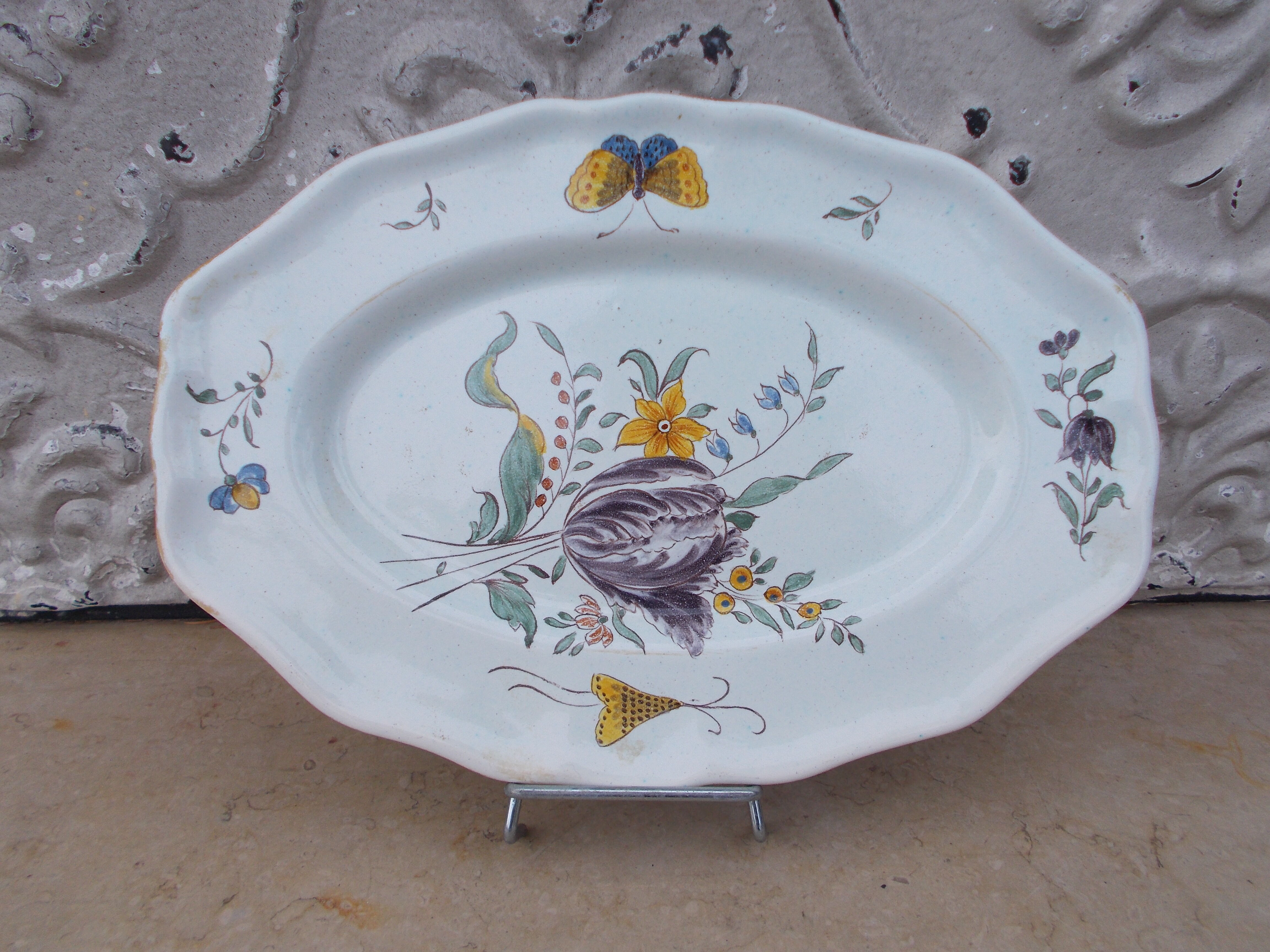 Plat faience Aprey Copie Musée National de Sèvres
