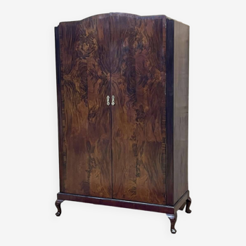 English Chippendale style mahogany wardrobe from the 1930s