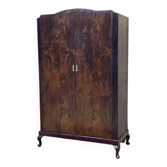 English Chippendale style mahogany wardrobe from the 1930s