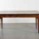 Elegant and subtle antique French dining table made of fruitwood