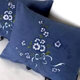 2 hand embroidered cushions