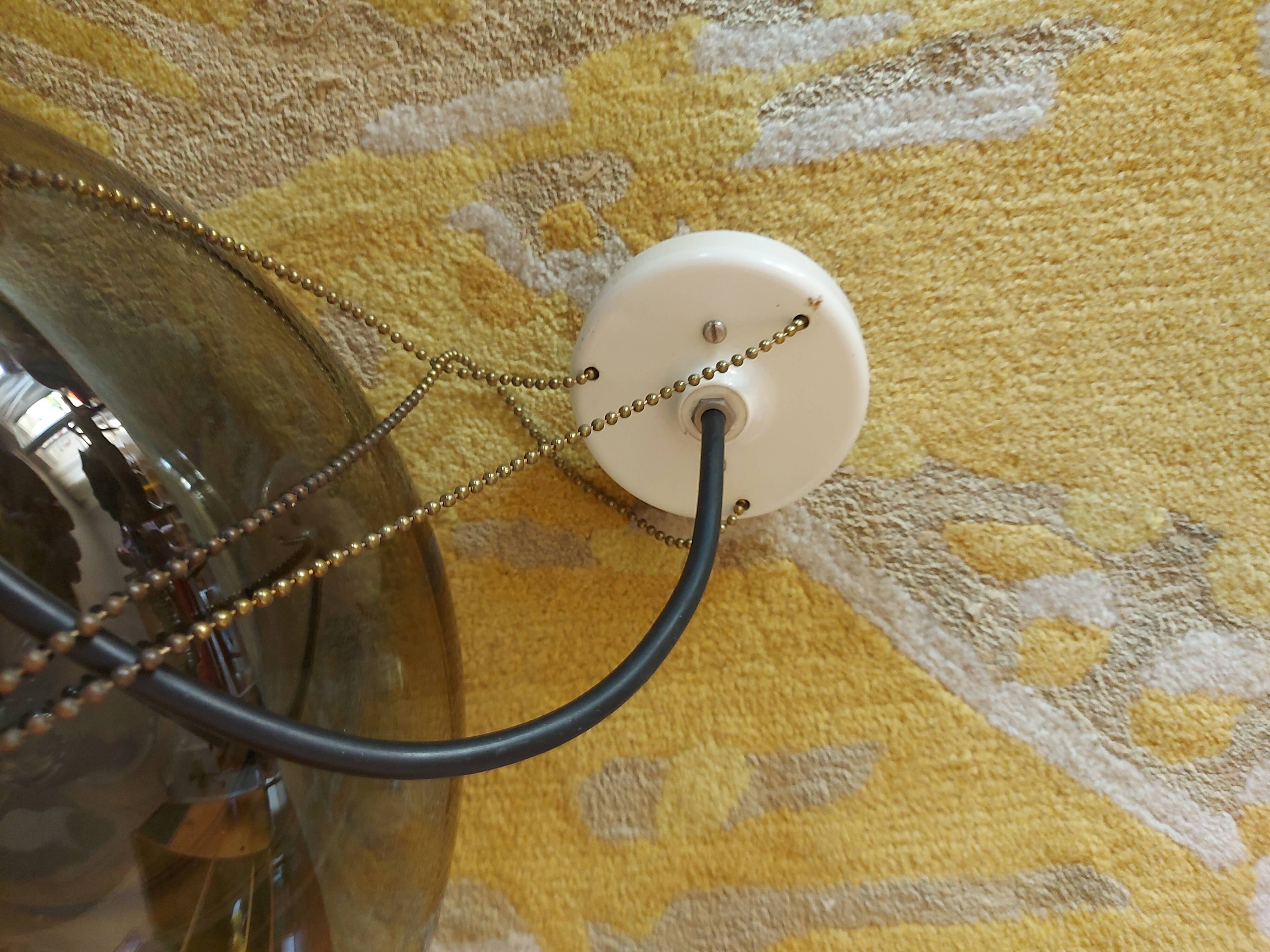 1970s trianon raak glass pendant pendant