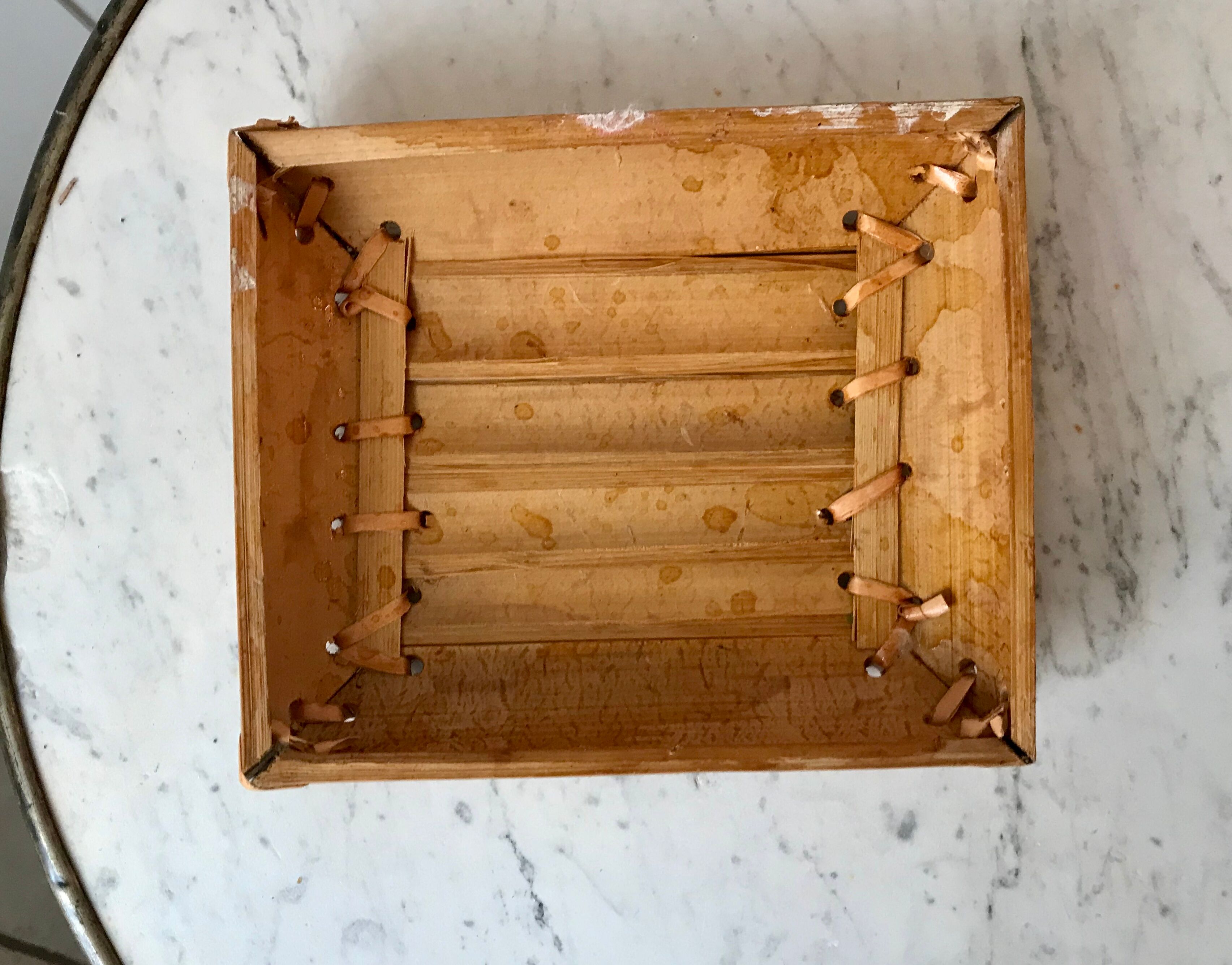 Vintage bamboo basket