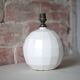 Cracked ceramic Art Deco lamp, table lamp, geometric design.