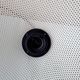 White perforated metal suspension