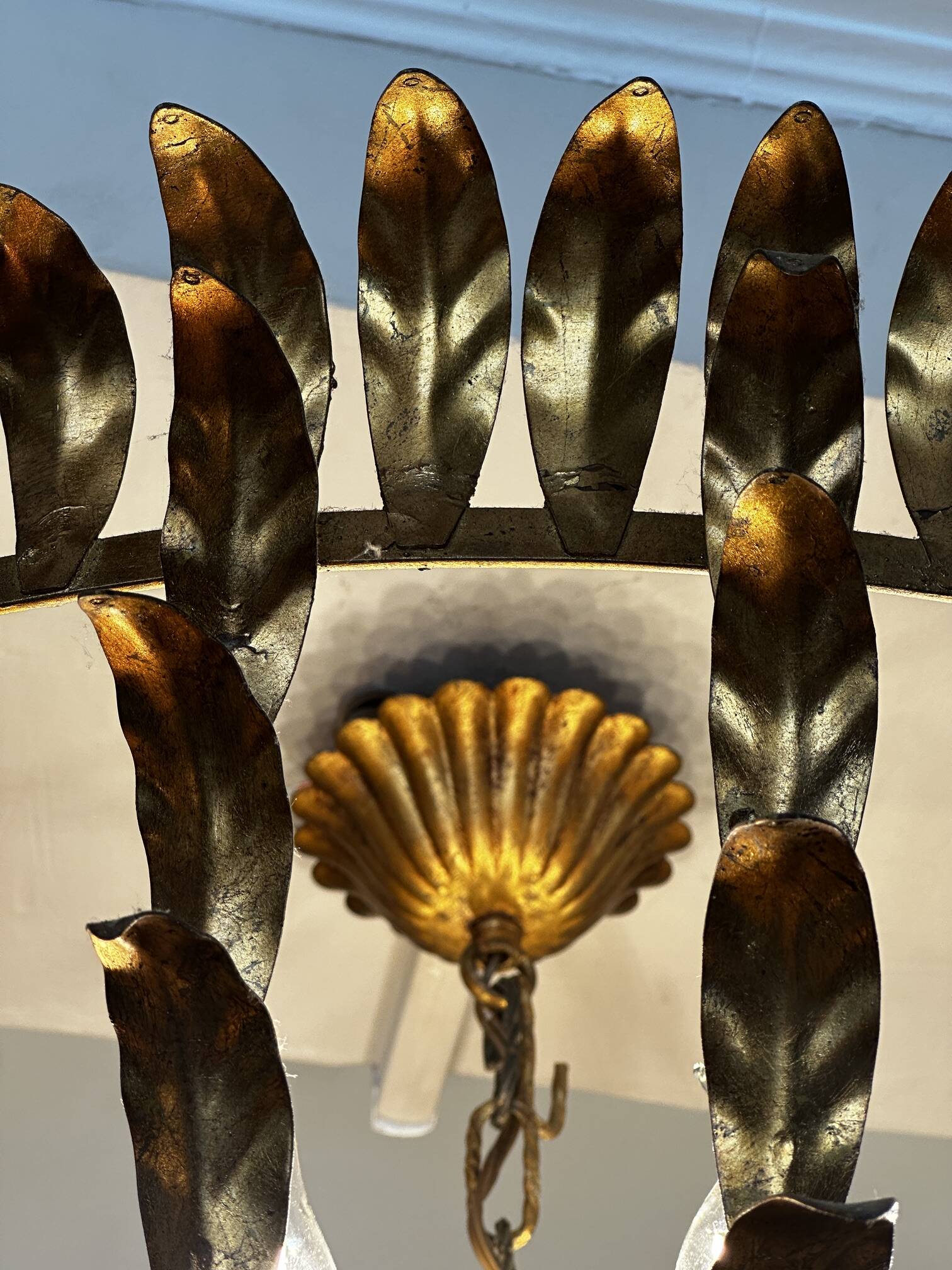 Brass chandelier 1960