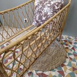 Rattan cot