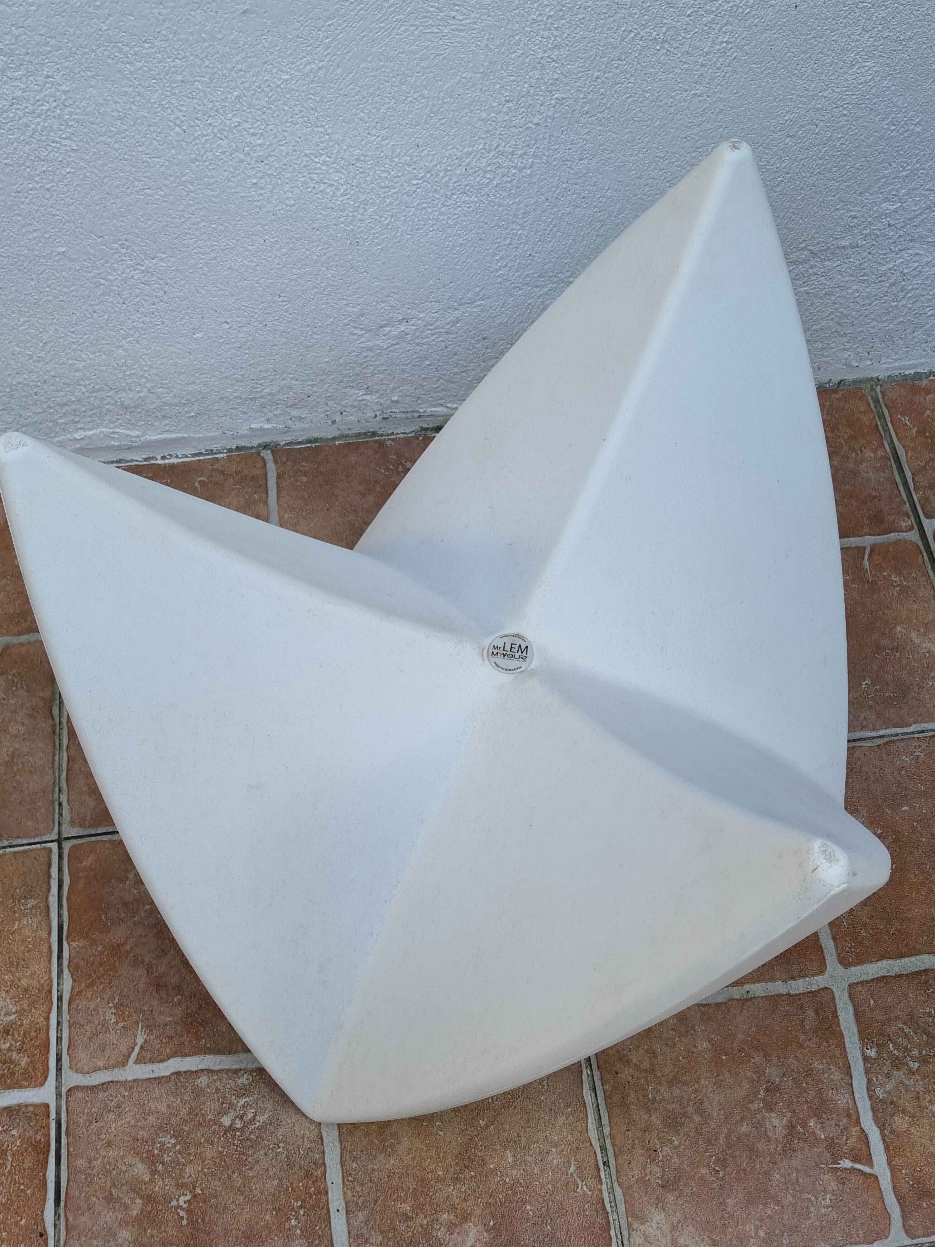 Mr. LEM designer stool by MyYour, white, 45 cm