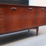 Rosewood and afromosia sideboard