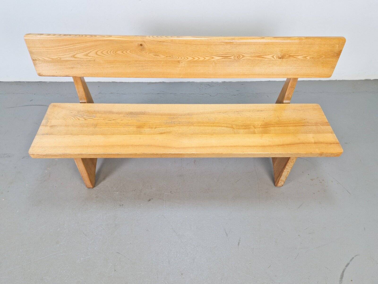 Vintage Ash and Elm Bench, Denmark, 1960s