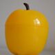 Vintage yellow apple ice bucket or ice cubes 1970 70's