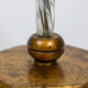 Glass and gilded metal floor lamp, 1950s