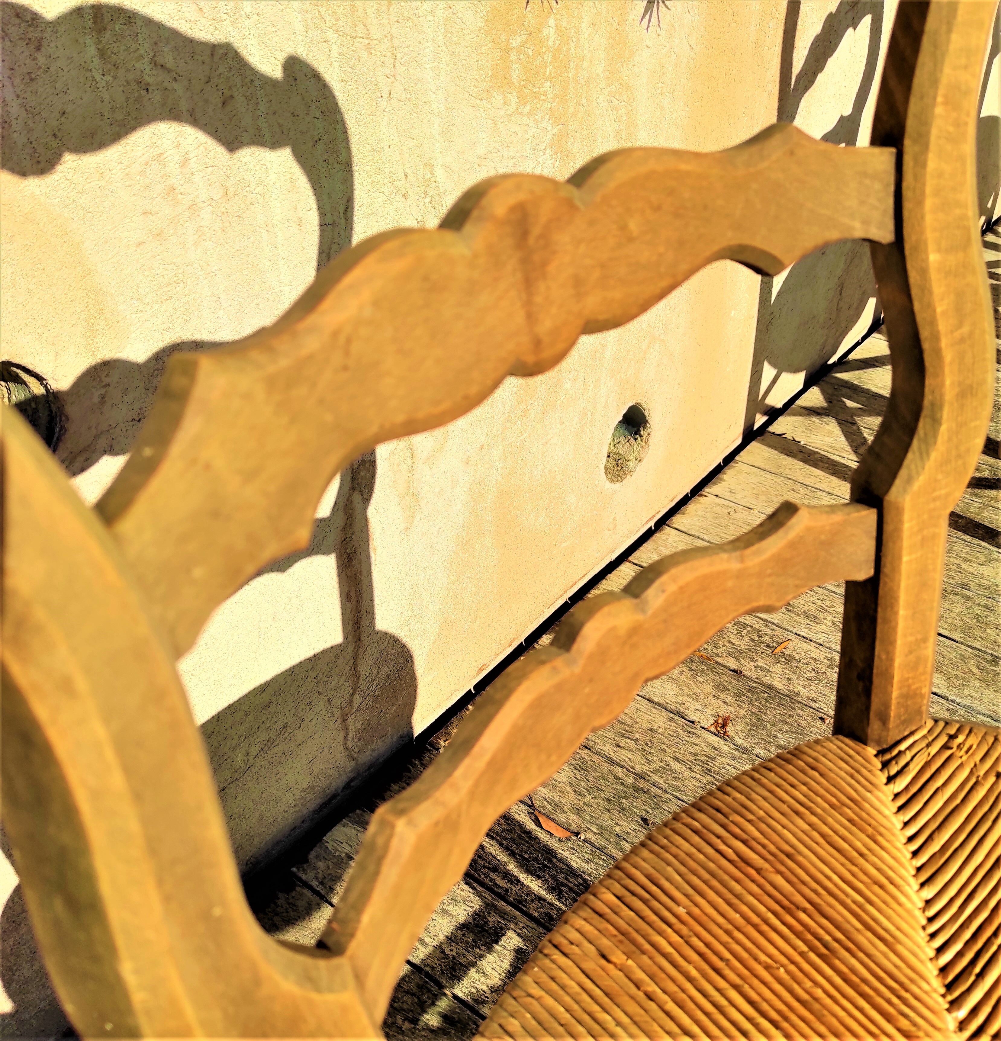 1 lot de 4 chaises rustique