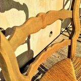 1 set of 4 rustic chairs