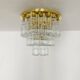 Large Brass Chandelier by Glashütte Limburg