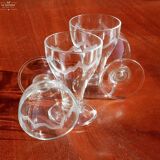 4 large water glasses or Evian ice cream cups