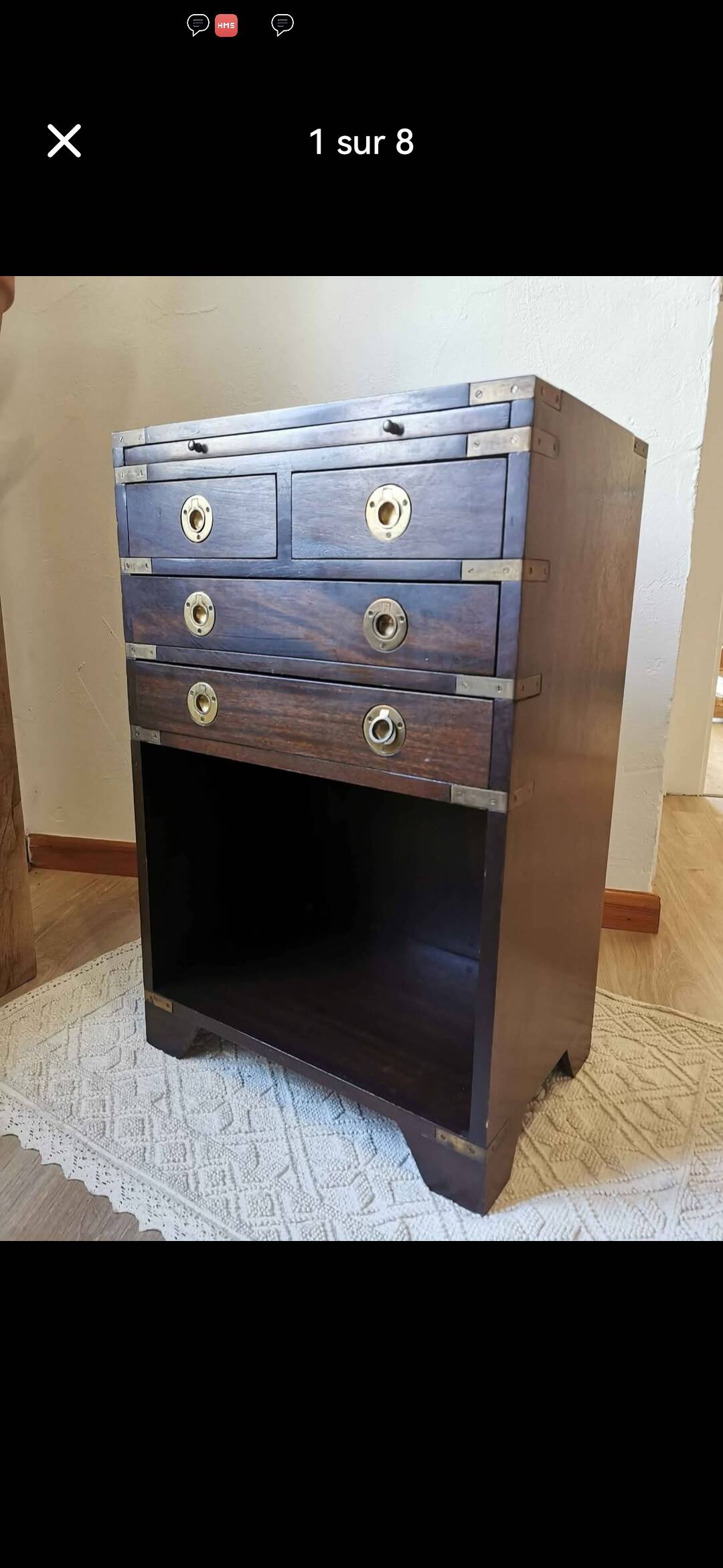 Military chest of drawers