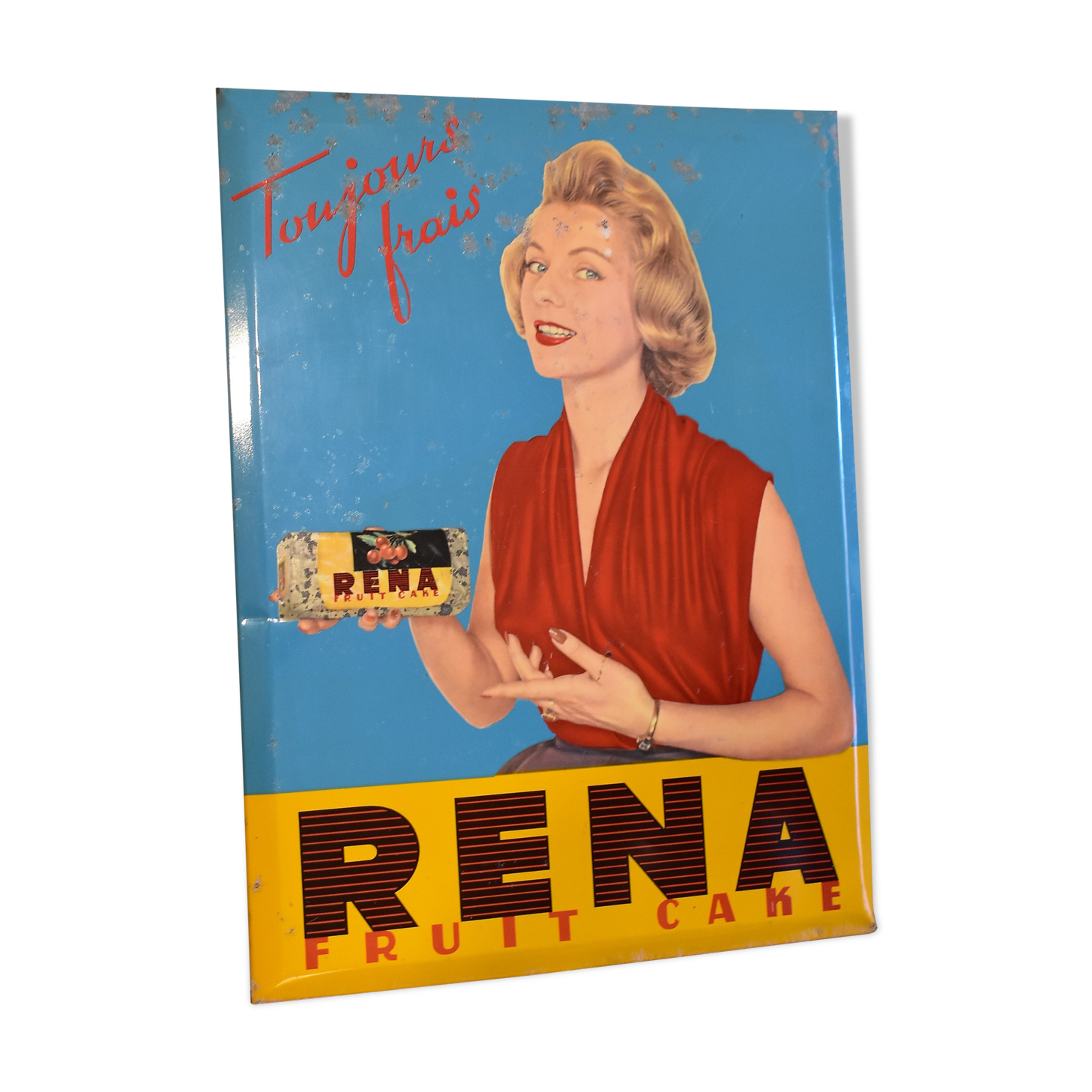 plate cake Rena vintage advertising