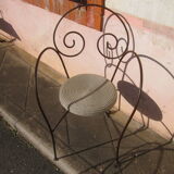 Chaise en fer forgé