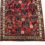 Tapis tribal persan afchar circa 1960 142x158cm