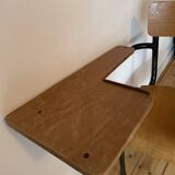 Vintage school chair with desk
