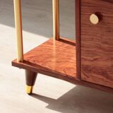 Illuminated Room Divider - Rosewood & Brass