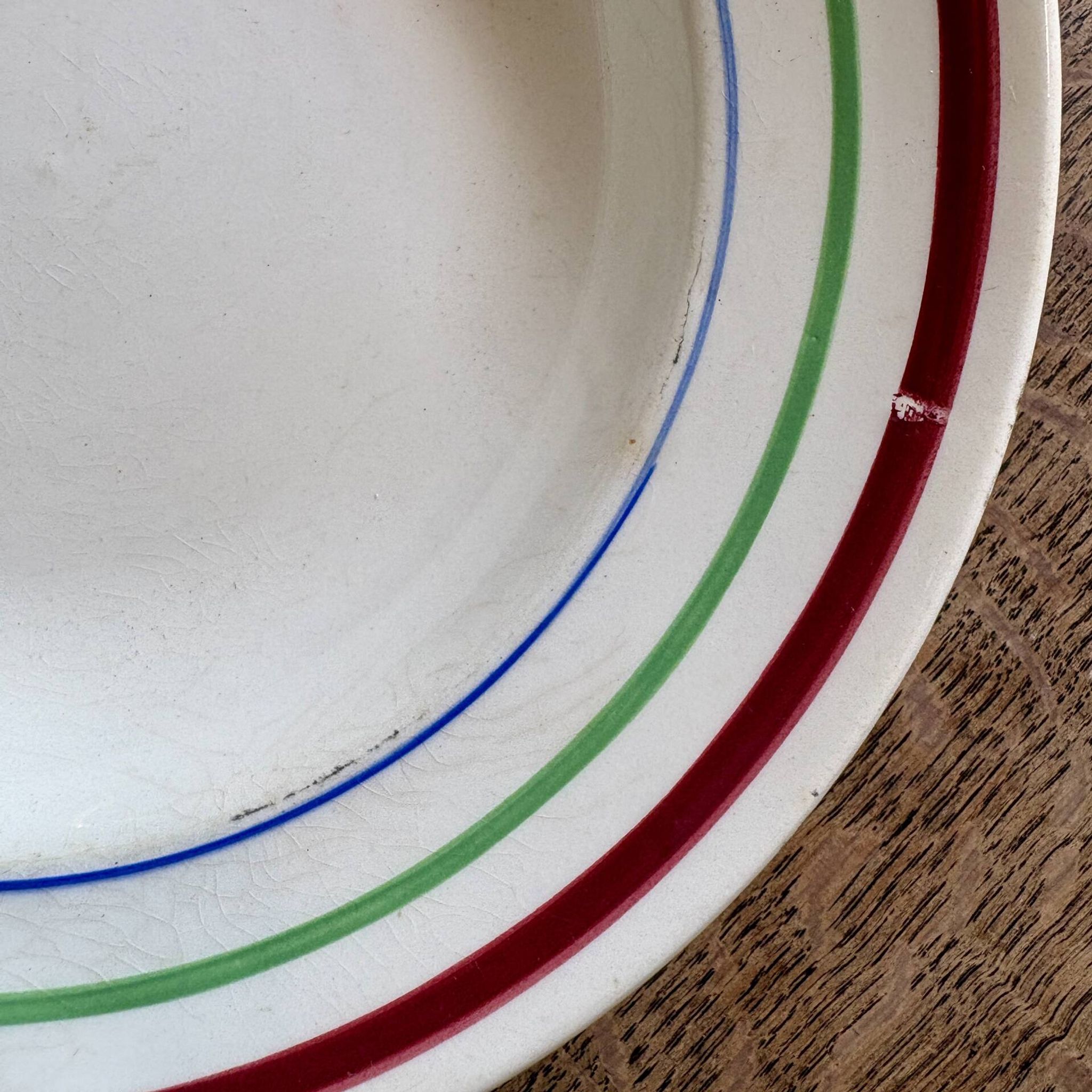 Lot de 6 assiettes creuses vintage, modèles Gildas