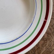 Lot de 6 assiettes creuses vintage, modèles Gildas