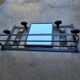 Porte manteaux miroir en fer forge