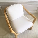 Restored vintage rattan chair