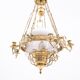 Lustre en laiton de la première moitié du XXe siècle.