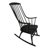Grandessa Rocking Chair in Black Beech by Lena Larsson, 1960's