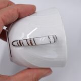 6 cups and under porcelain cup Bernardaud Limoges verdi model