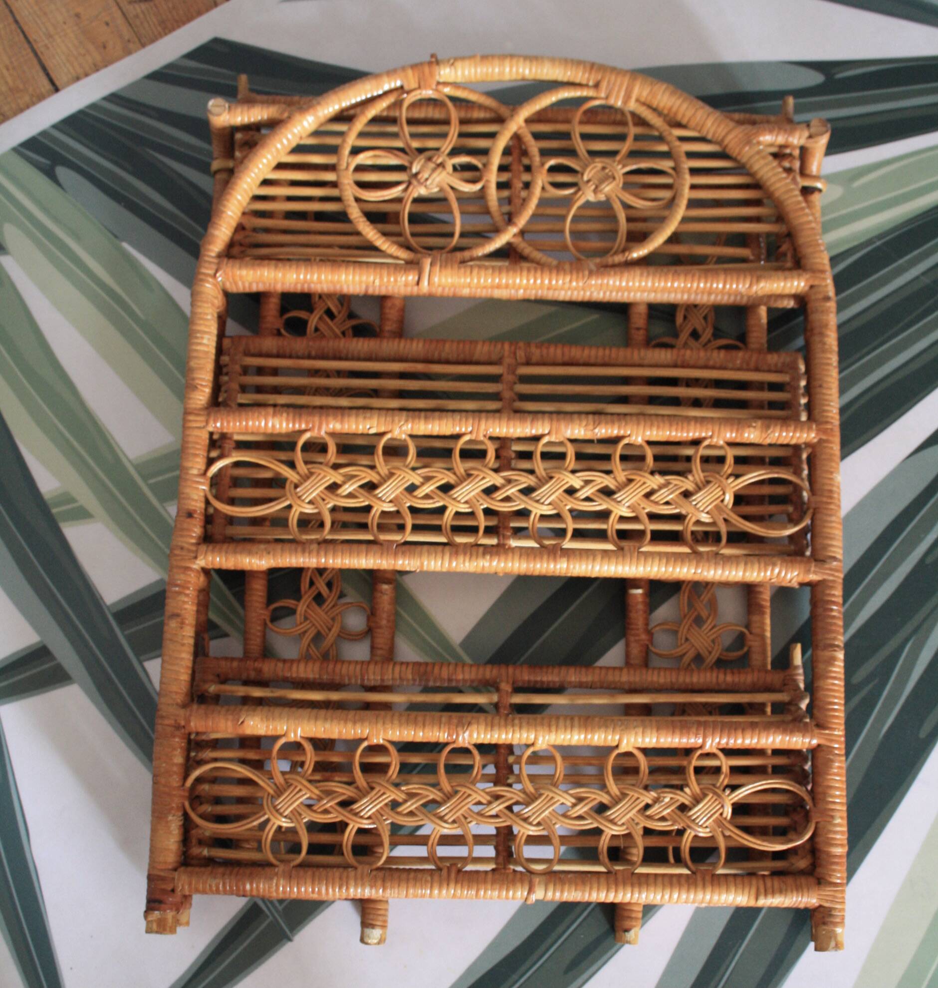 Small rattan shelf