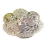 Mikasa crystal salad bowl with seashell and crab design
