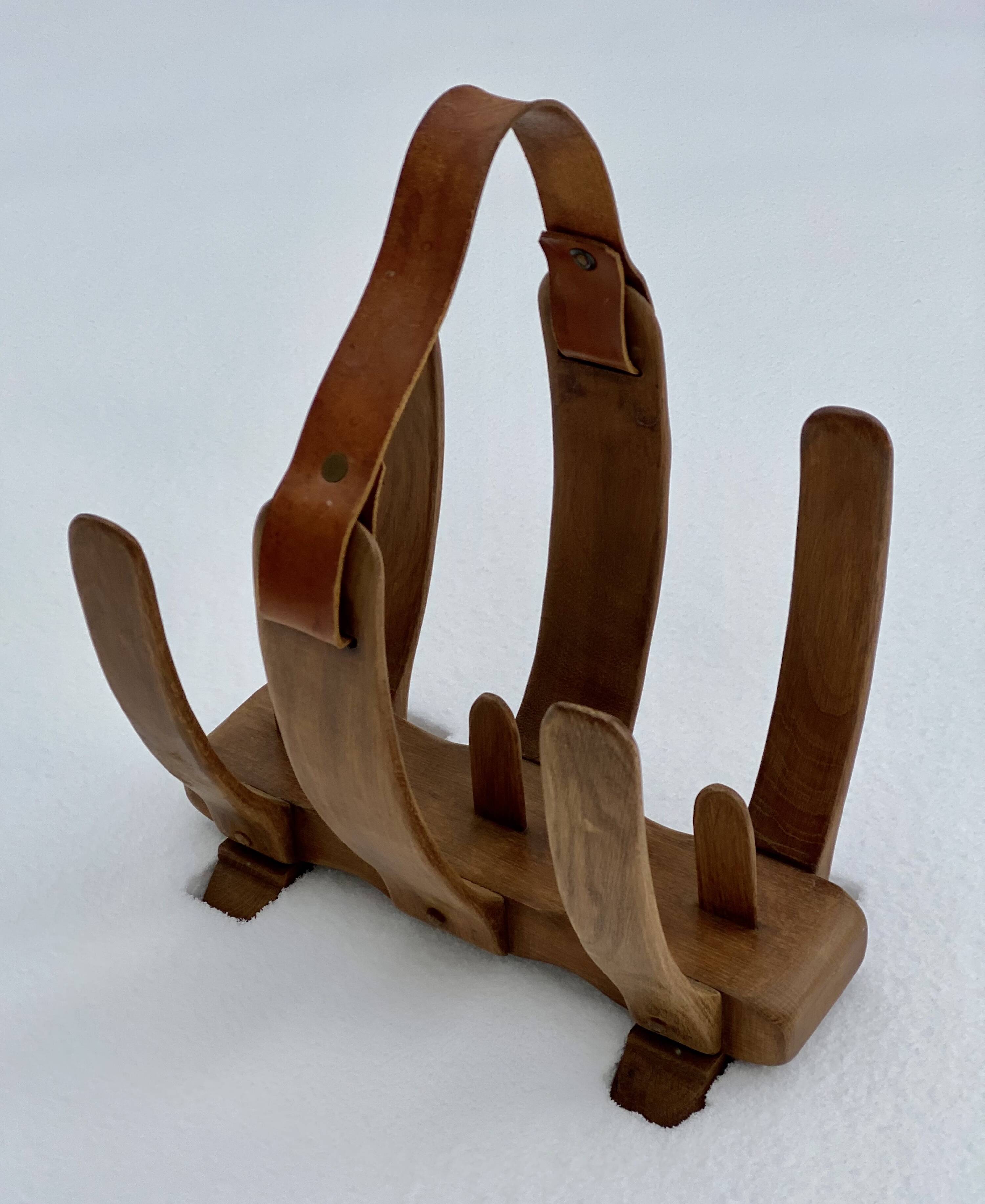 Magazine rack by GUILLERME and CHAMBRON for "Votre Maison" Vintage 1950