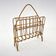 1970s Bamboo Magazine Holder, Czechoslovakia