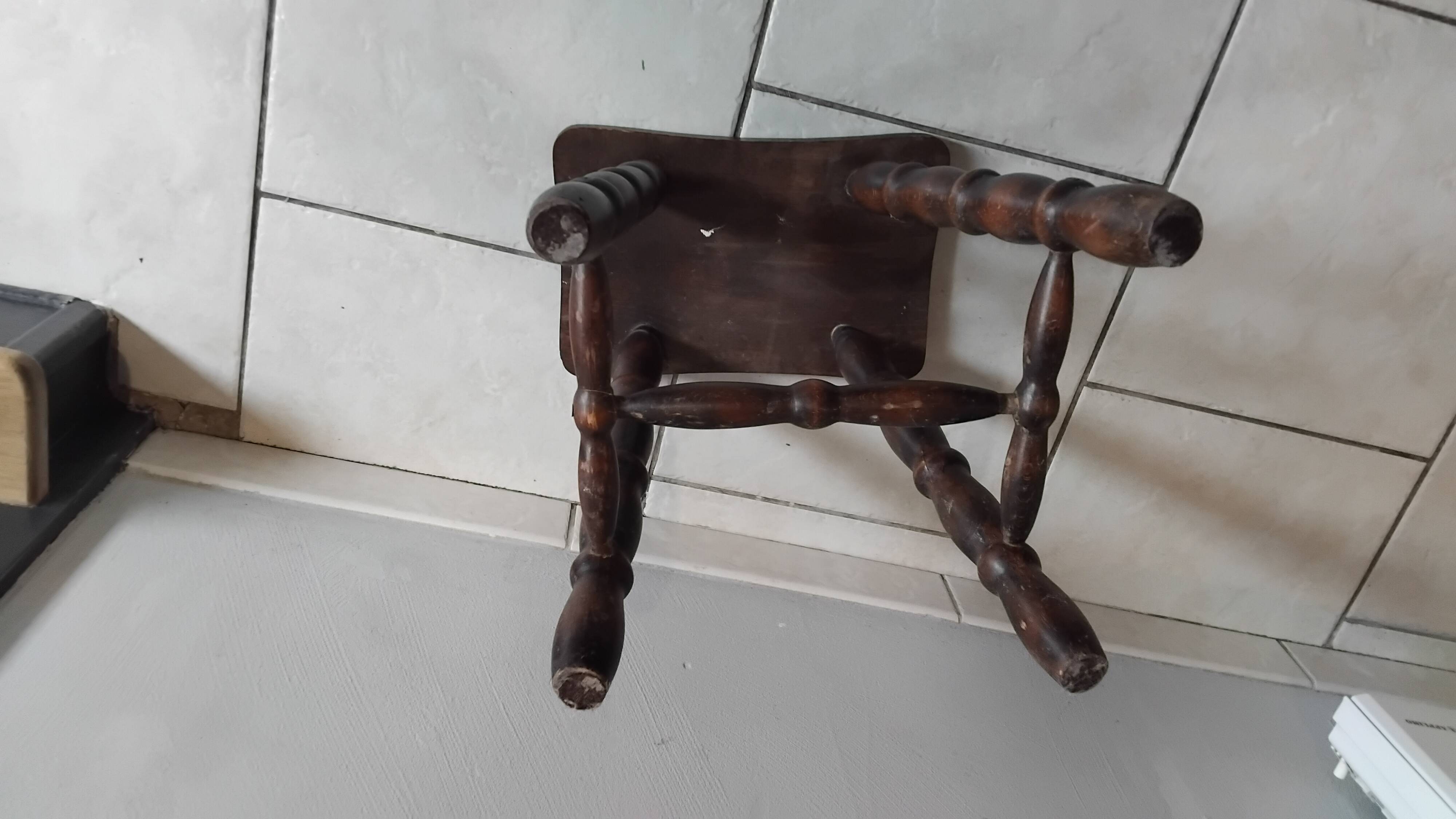Vintage wooden stool
