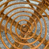 Rattan desk and chair 1960