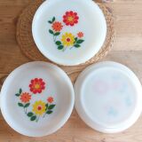 6 Arcopal 70s dessert plates