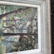 Rare antique double-sided painting – oil landscapes