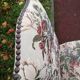 Chaise style Louis XIV en os de mouton