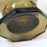 Black smoked glass carafe