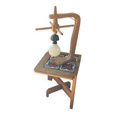 Lampe Guillerme et Chambron en chêne blond série Votre Maison, années 50