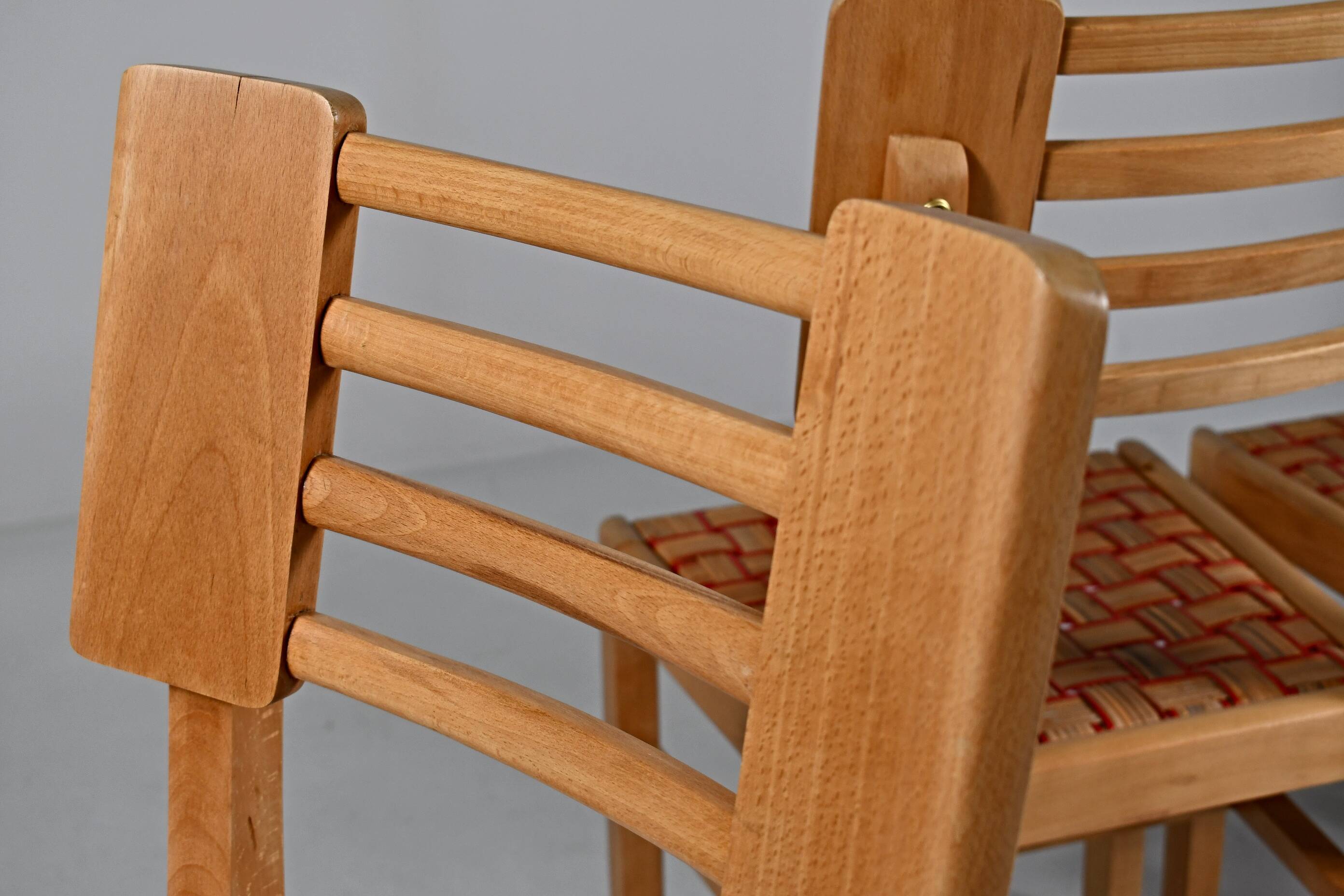 Vintage dining chairs x4 1950s by Pierre Cruège