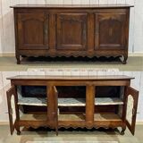 18th century Louis XV 3-door cherrywood sideboard