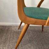 Scandinavian armchair from the 60s in solid beech